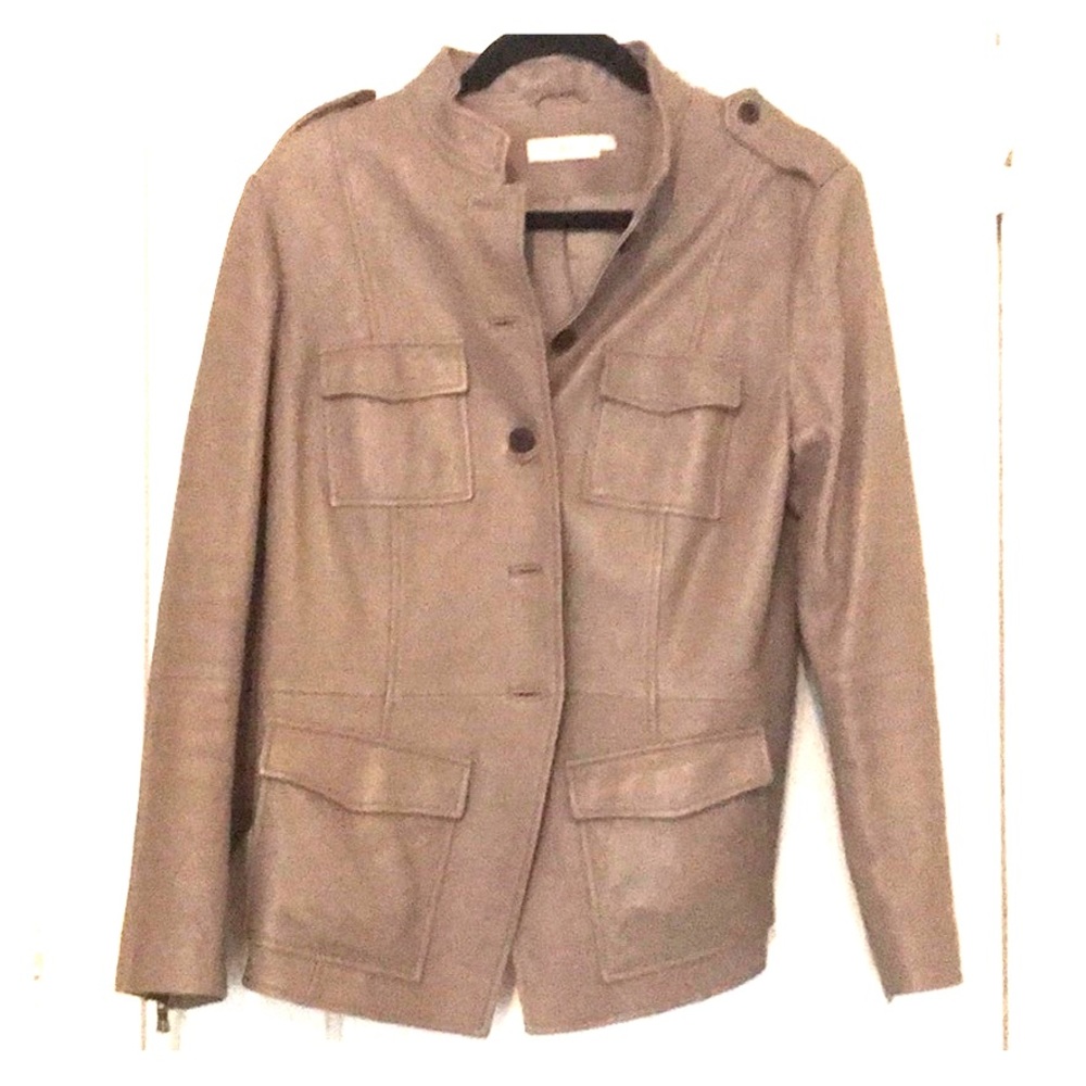 Tory Burch leather blazer size 12